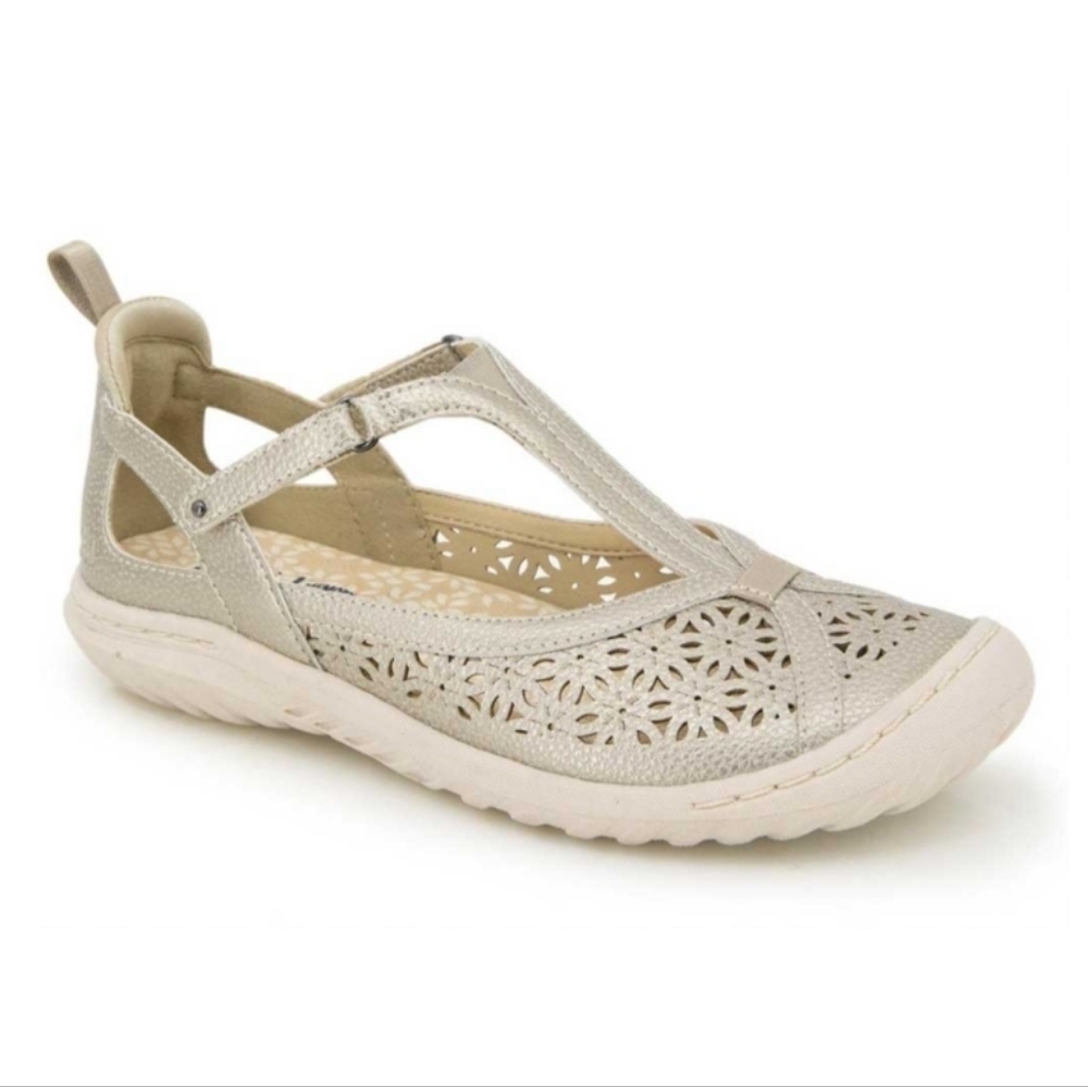 Jbu Daffodil Memory Foam Flat Shoes
